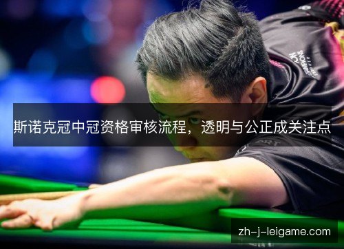 斯诺克冠中冠资格审核流程,透明与公正成关注点 斯诺克冠中冠资格审核流程,透明与公正成关注点